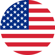 Circular icon featuring the American flag, representing Bison Works' focus on home improvement and leather care in the United States.